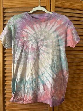 Kids Pastel Tie-Dye Short Sleeve Tee - Multi Color